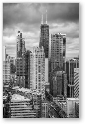 License: Streeterville From Above Black and White