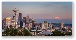 License: Seattle Skyline and Mt. Rainier Panoramic