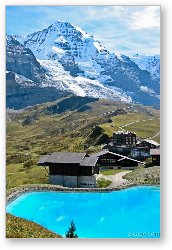 License: Cold lake in the Swiss Alps