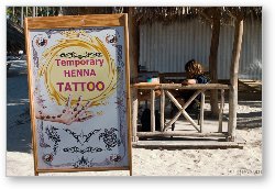 License: Temporary tattoos right on the beach!