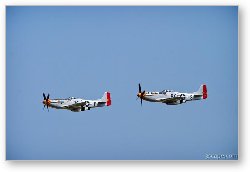 License: P-51D Mustangs 'Old Crow' and 'Gentleman Jim' in formation