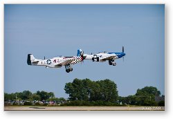 License: P-51D Mustangs on formation take-off