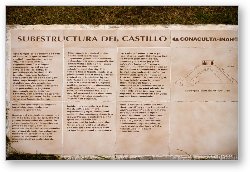 License: Plaque describing the substructure inside El Castillo
