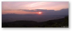 License: Panoramic - Sunset over Ngorongoro crater