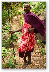 License: Maasai tribesman took us on a hike