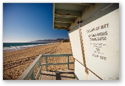 License: California Lifeguard shack at Zuma Beach