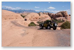 License: Jeep Rubicon on Little Lion Back slickrock 4x4 trail