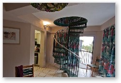 License: Interior of bungalo (condo) at Coco Plum Resort (spiral staircase)