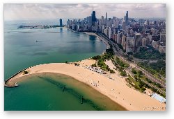 License: North Avenue Beach and Chicago Skyline