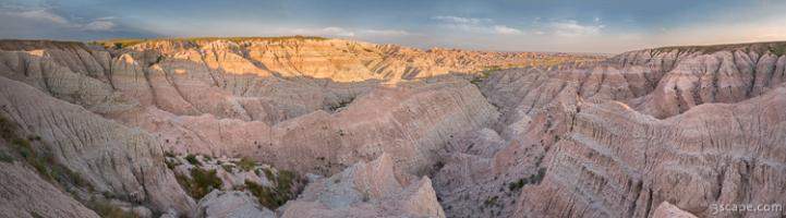 Badlands National Park Color Panoramic