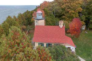 Eagle Bluff Lighthouse Aerial