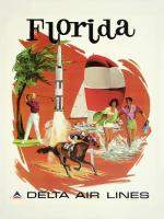 Vintage Florida Delta Airlines Poster