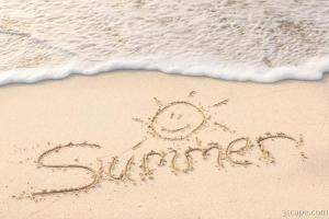 Summer Sunsine Beach Writing