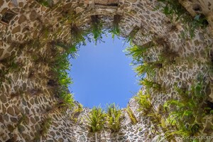 Looking up Through Windmill Ruin