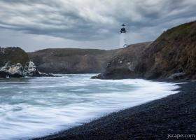 Yaquina Head Lighthouse in Stormy Weather