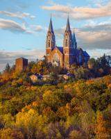 Sunset at Holy Hill Basilica in Autumn
