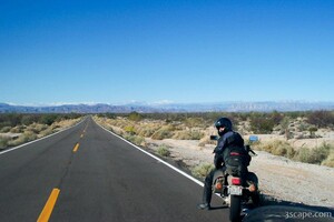 Adam on Hwy5 (photo courtesy Falke)