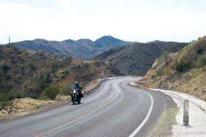 Back on the road, heading further south (photo courtesy Falke)