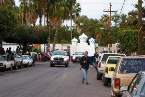 Prepping for a Carnival parade