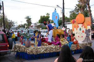 This parade had an Egyptian theme