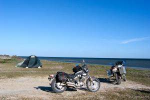 It's very windy on the salt flats
