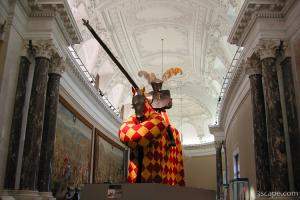 Mock jouster at Kunsthistorisches Museum