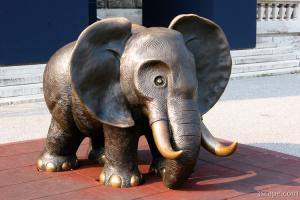 Elephant sculpture at Naturhistorisches Museum