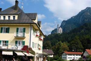 Town below Neuschwanstein Castle