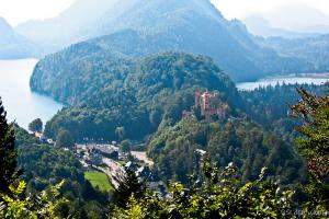 Hohenschwangau with Bavarian Alps