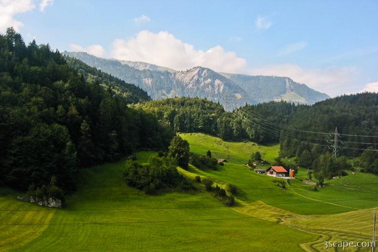 The Swiss Alps (train ride from Luzern to Interlaken)