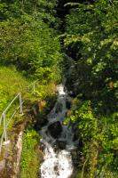Waterfall shot from moving train