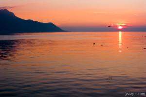 Sunset over Lake Geneva