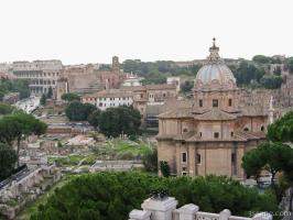 Old Rome with Colosseum