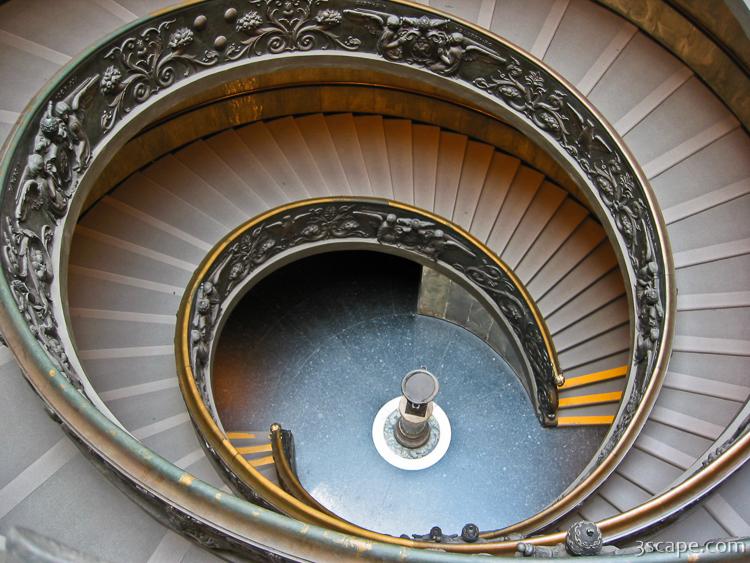 Famous spiral staircase - Vatican Museum