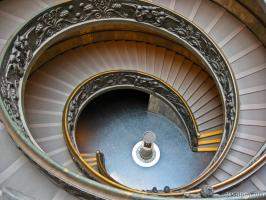 Famous spiral staircase - Vatican Museum