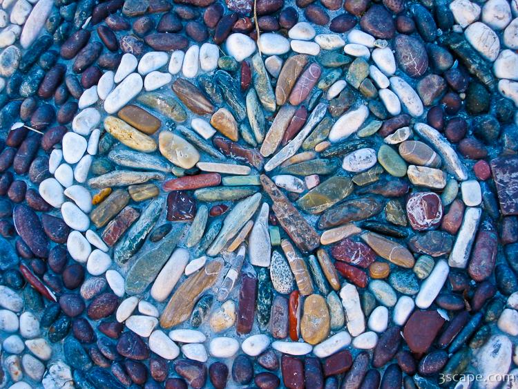 Close-up of stone walkways