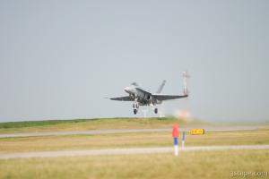 F-18 Hornet taking off