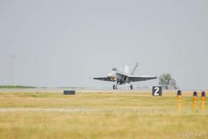 F-18 Hornet landing