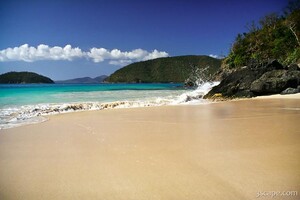 The beach at Cinnamon Bay