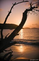Sunset over Cinnamon Bay, St. John