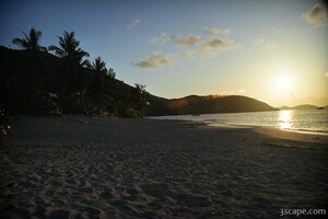 Sunset over Cinnamon Bay, St. John
