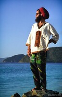 Local steel drum player, Cinnamon Bay
