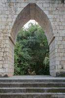 Mayan ruins, arched doorway or gate