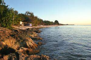 The beach at the Reef Club Resort