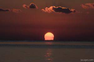 Sunset over the Caribbean