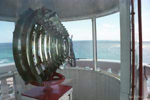 At the top of Punta Colarain Lighthouse