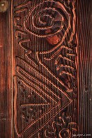 Artistic woodwork on the walls