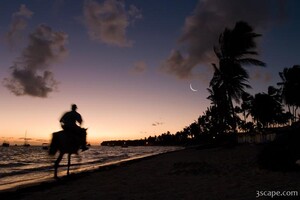 Sunrise horseback riding on the beach, now that's living!