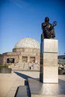 Statue of Nicolas Copernicus in front of Adler Planetarium