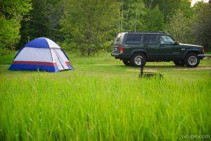 My camp site at Bay Furnace